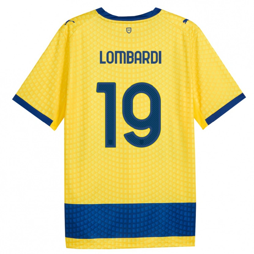 Danxen Mujer Camiseta Gabriel Lombardi #19 Amarillo Azul Negro 2ª Equipación 2026/27 La Camisa