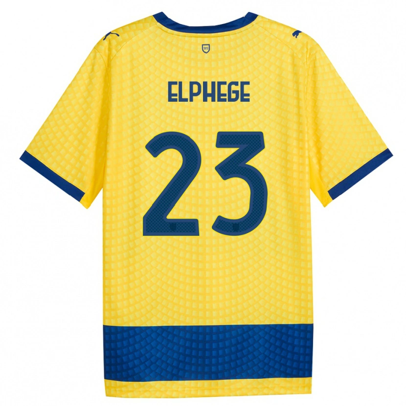 Danxen Mujer Camiseta Nesta Elphege #23 Amarillo Azul Negro 2ª Equipación 2026/27 La Camisa