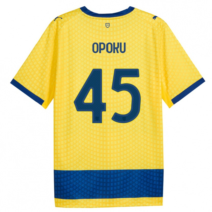 Danxen Mujer Camiseta Mama Opoku #45 Amarillo Azul Negro 2ª Equipación 2026/27 La Camisa