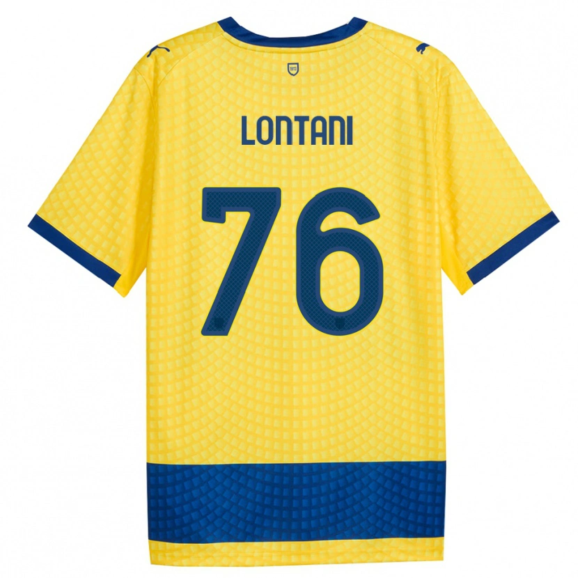 Danxen Mujer Camiseta Simone Lontani #76 Amarillo Azul Negro 2ª Equipación 2026/27 La Camisa