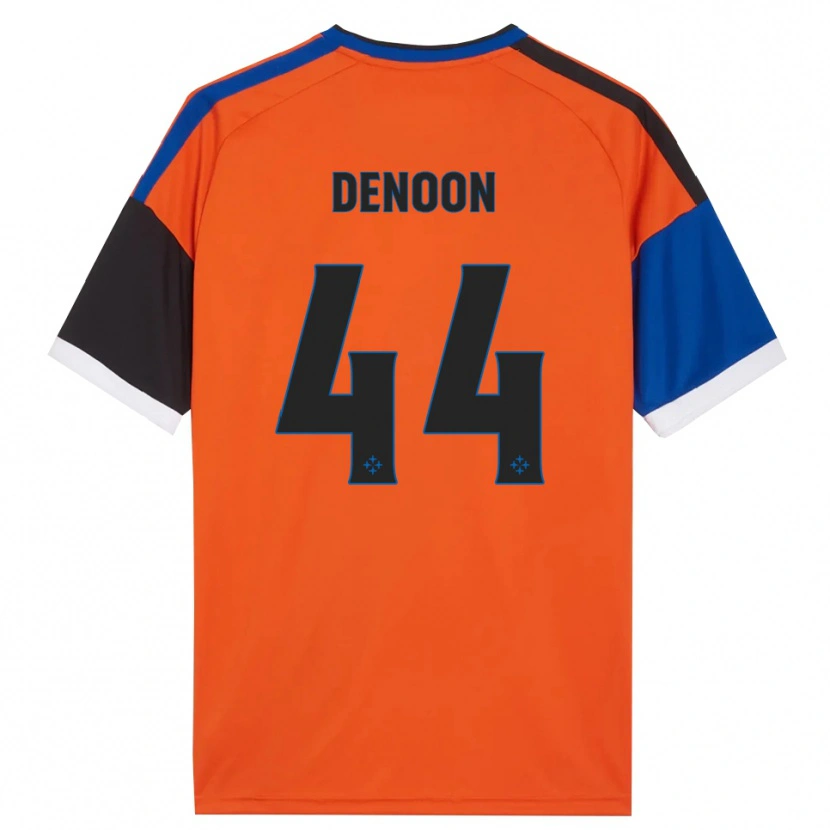 Danxen Mujer Camiseta Daniel Denoon #44 Naranja Azul Negro Blanco 2ª Equipación 2026/27 La Camisa
