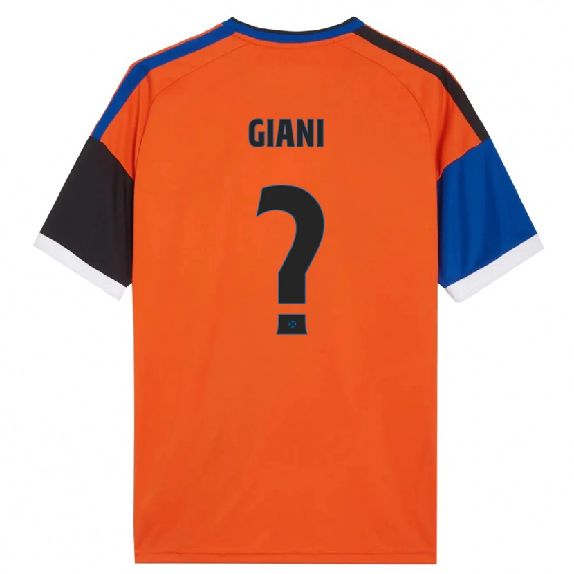 Danxen Mujer Camiseta Elia Giani #0 Naranja Azul Negro Blanco 2ª Equipación 2026/27 La Camisa