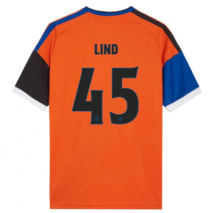 Danxen Mujer Camiseta Alexander Lind #45 Naranja Azul Negro Blanco 2ª Equipación 2026/27 La Camisa