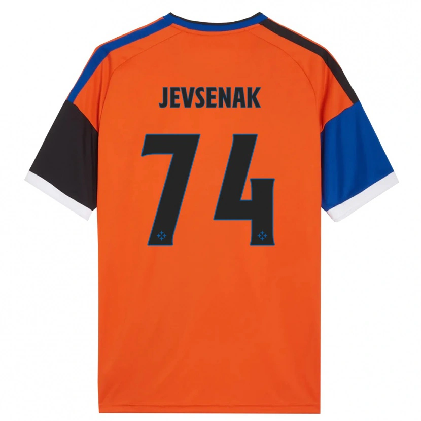 Danxen Mujer Camiseta Zan Jevsenak #74 Naranja Azul Negro Blanco 2ª Equipación 2026/27 La Camisa
