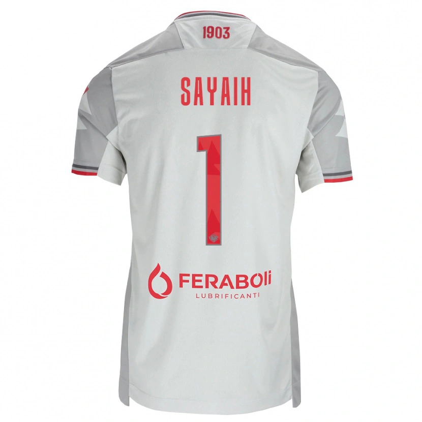 Danxen Mujer Camiseta Ilyas Sayaih #1 Gris Blanco Rojo 2ª Equipación 2026/27 La Camisa