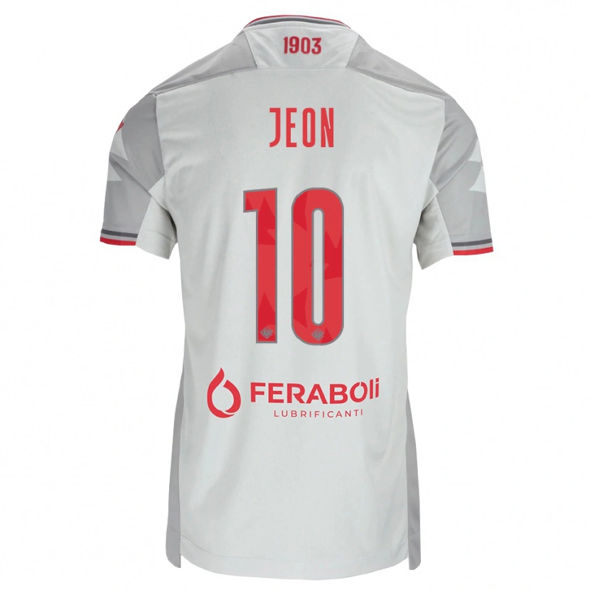 Danxen Mujer Camiseta Joseph Jeon #10 Gris Blanco Rojo 2ª Equipación 2026/27 La Camisa