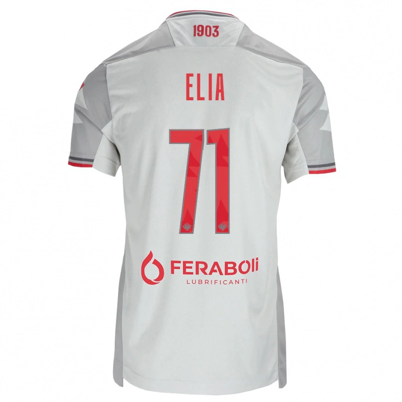 Danxen Mujer Camiseta Salvatore Elia #71 Gris Blanco Rojo 2ª Equipación 2026/27 La Camisa