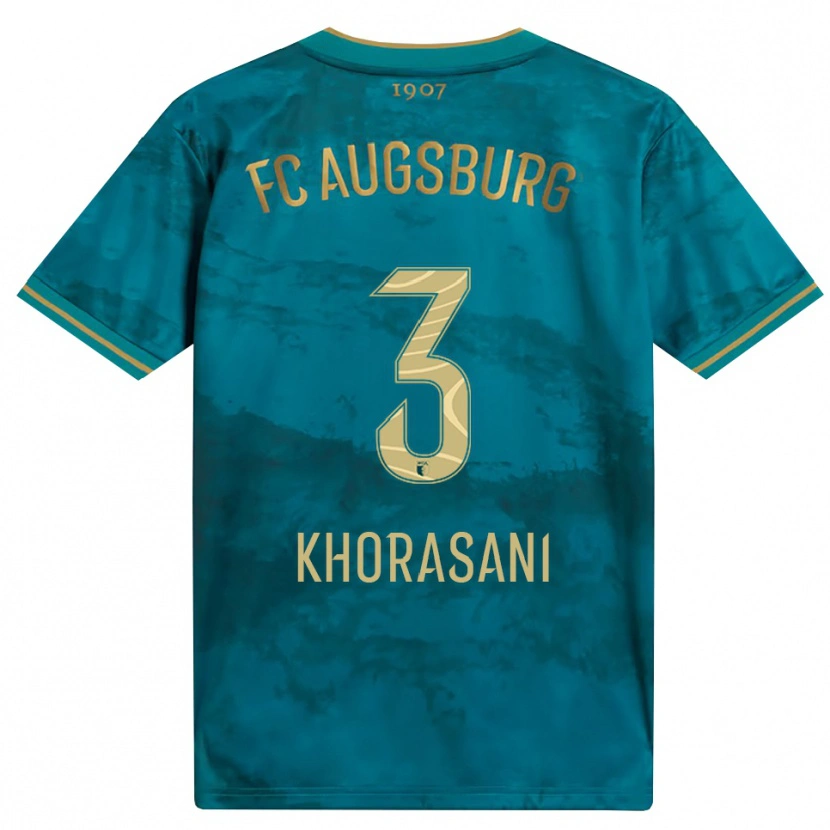 Danxen Mujer Camiseta Ahmad Khorasani #3 Verde Marrón 2ª Equipación 2026/27 La Camisa