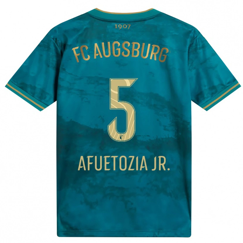 Danxen Mujer Camiseta Junior Atemkeng #5 Verde Marrón 2ª Equipación 2026/27 La Camisa