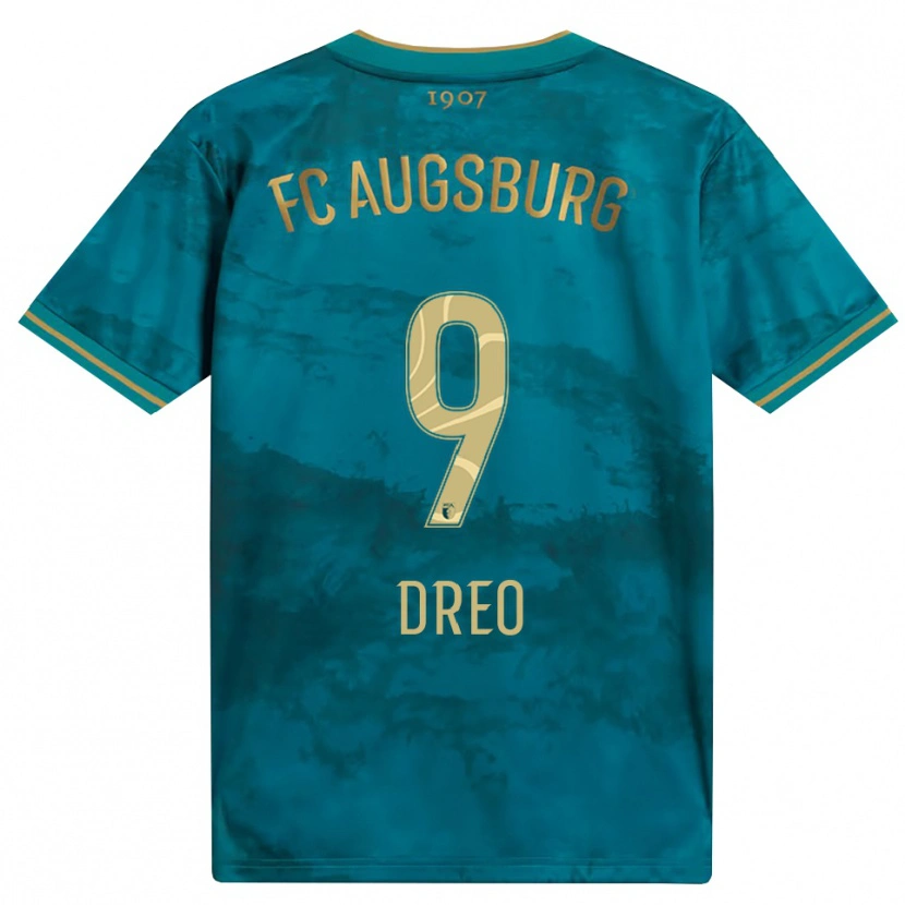 Danxen Mujer Camiseta David Dreo #9 Verde Marrón 2ª Equipación 2026/27 La Camisa