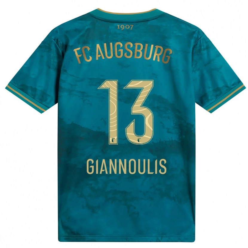Danxen Mujer Camiseta Dimitrios Giannoulis #13 Verde Marrón 2ª Equipación 2026/27 La Camisa
