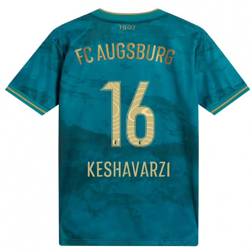 Danxen Mujer Camiseta Nicolas Keshavarzi #16 Verde Marrón 2ª Equipación 2026/27 La Camisa