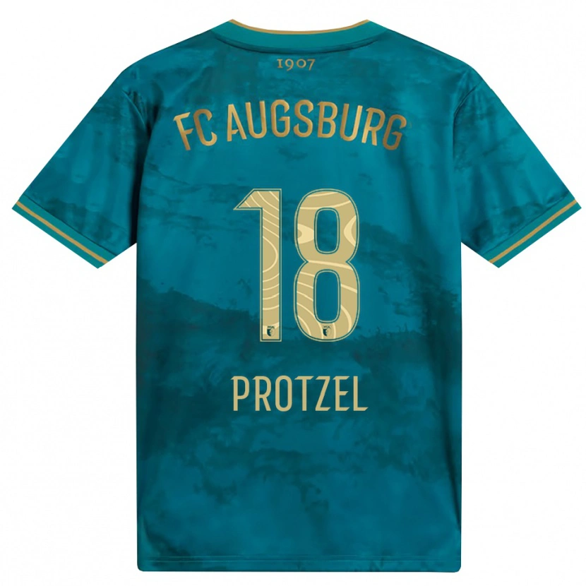 Danxen Mujer Camiseta Ann-Sophie Protzel #18 Verde Marrón 2ª Equipación 2026/27 La Camisa
