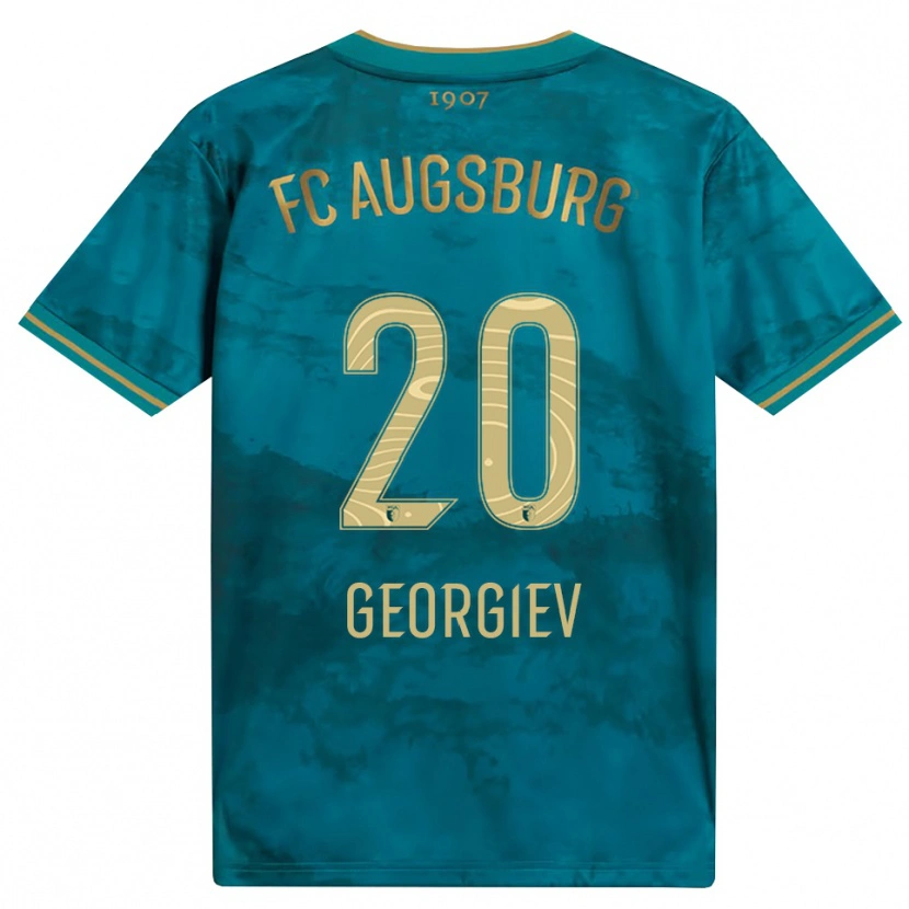 Danxen Mujer Camiseta Bojan Georgiev #20 Verde Marrón 2ª Equipación 2026/27 La Camisa