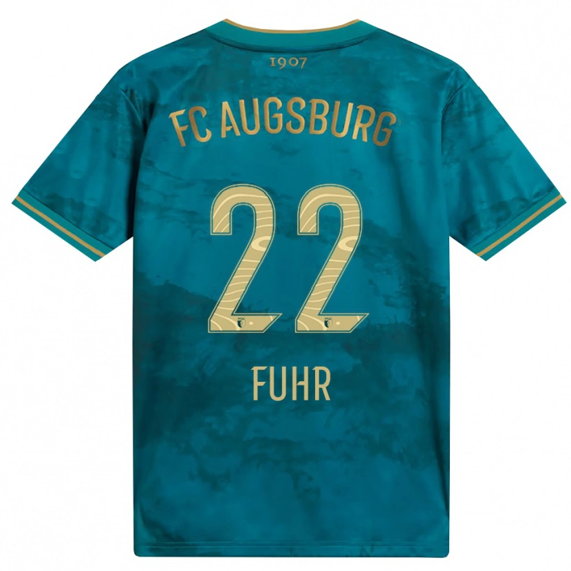 Danxen Mujer Camiseta Paula Fuhr #22 Verde Marrón 2ª Equipación 2026/27 La Camisa