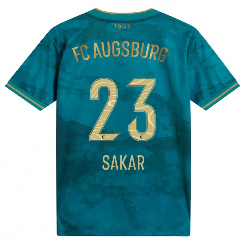 Danxen Mujer Camiseta Faik Sakar #23 Verde Marrón 2ª Equipación 2026/27 La Camisa