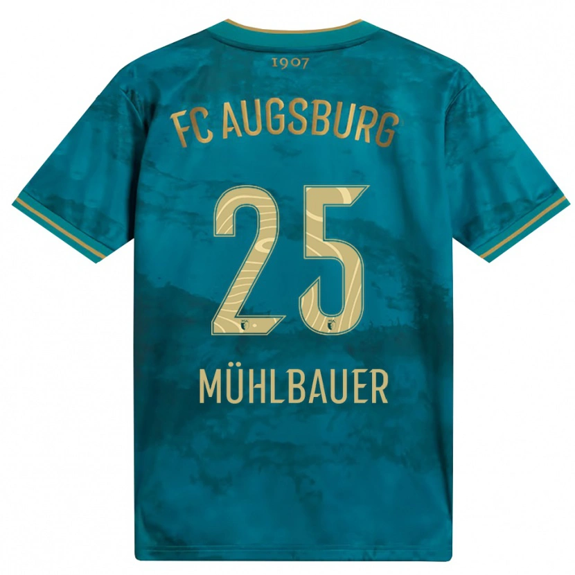 Danxen Mujer Camiseta Simon Mühlbauer #25 Verde Marrón 2ª Equipación 2026/27 La Camisa
