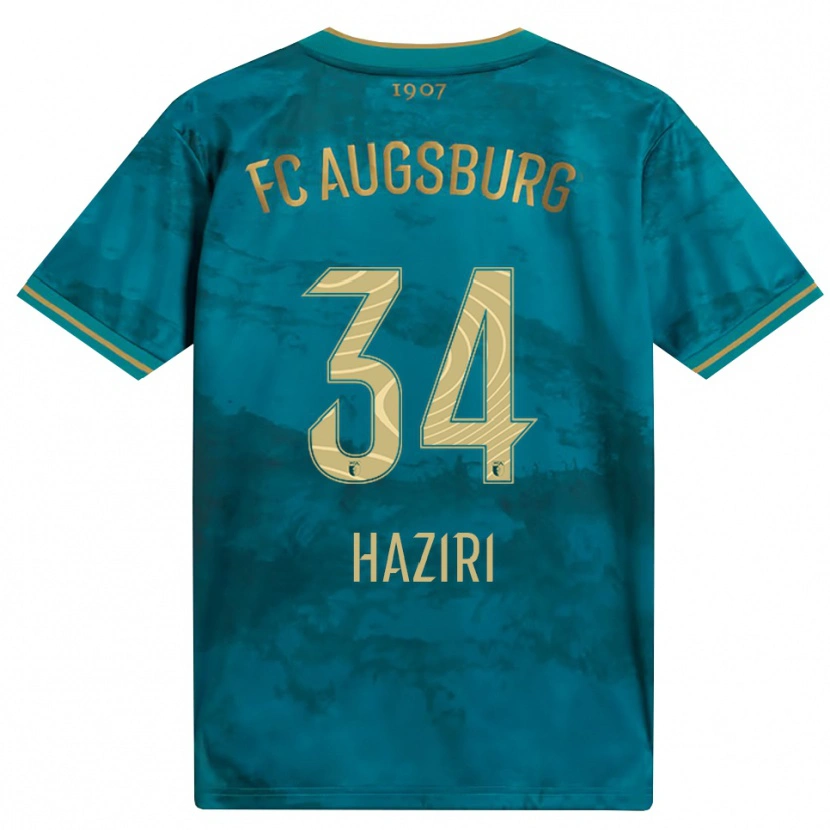 Danxen Mujer Camiseta Edi Haziri #34 Verde Marrón 2ª Equipación 2026/27 La Camisa