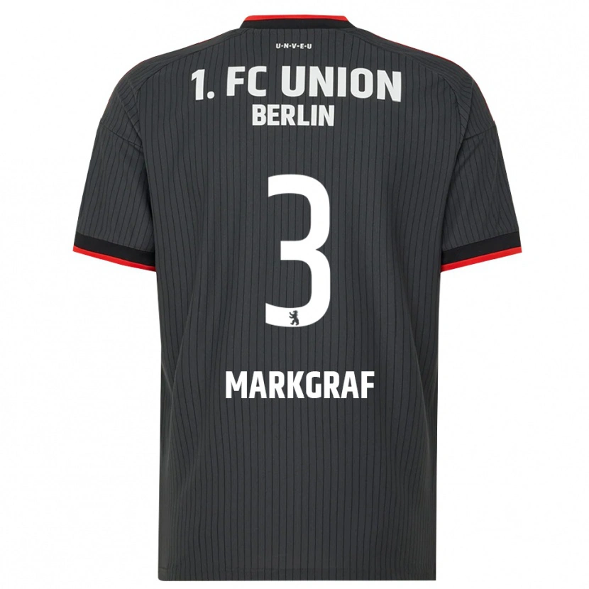Danxen Mujer Camiseta Andrik Markgraf #3 Negro Blanco Rojo 2ª Equipación 2026/27 La Camisa