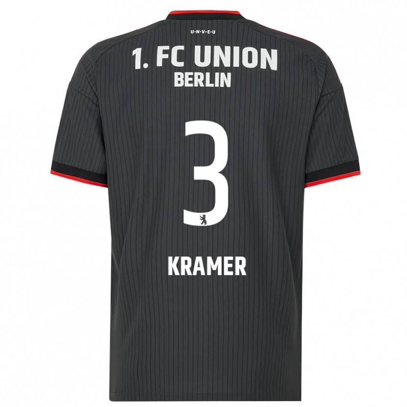 Danxen Mujer Camiseta Carlos Kramer #3 Negro Blanco Rojo 2ª Equipación 2026/27 La Camisa