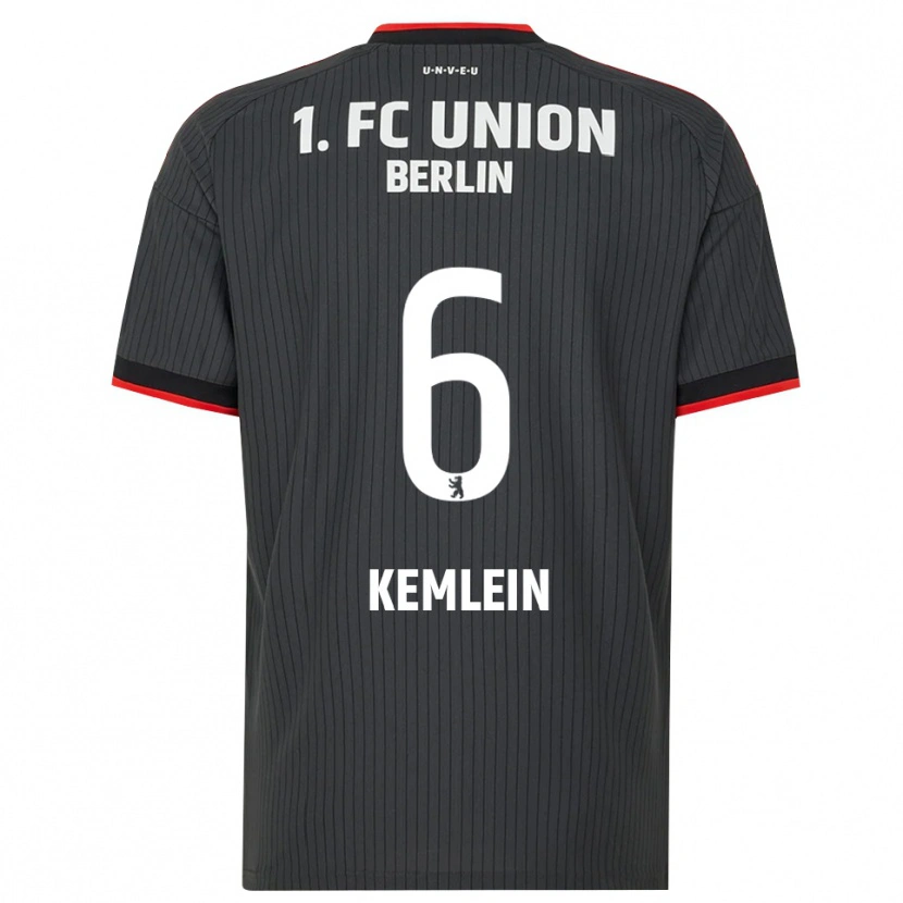 Danxen Mujer Camiseta Aljoscha Kemlein #6 Negro Blanco Rojo 2ª Equipación 2026/27 La Camisa