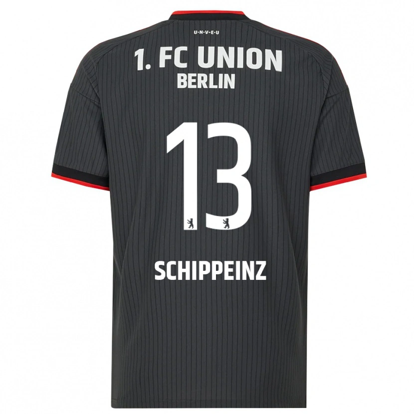 Danxen Mujer Camiseta Mark Schippeinz #13 Negro Blanco Rojo 2ª Equipación 2026/27 La Camisa