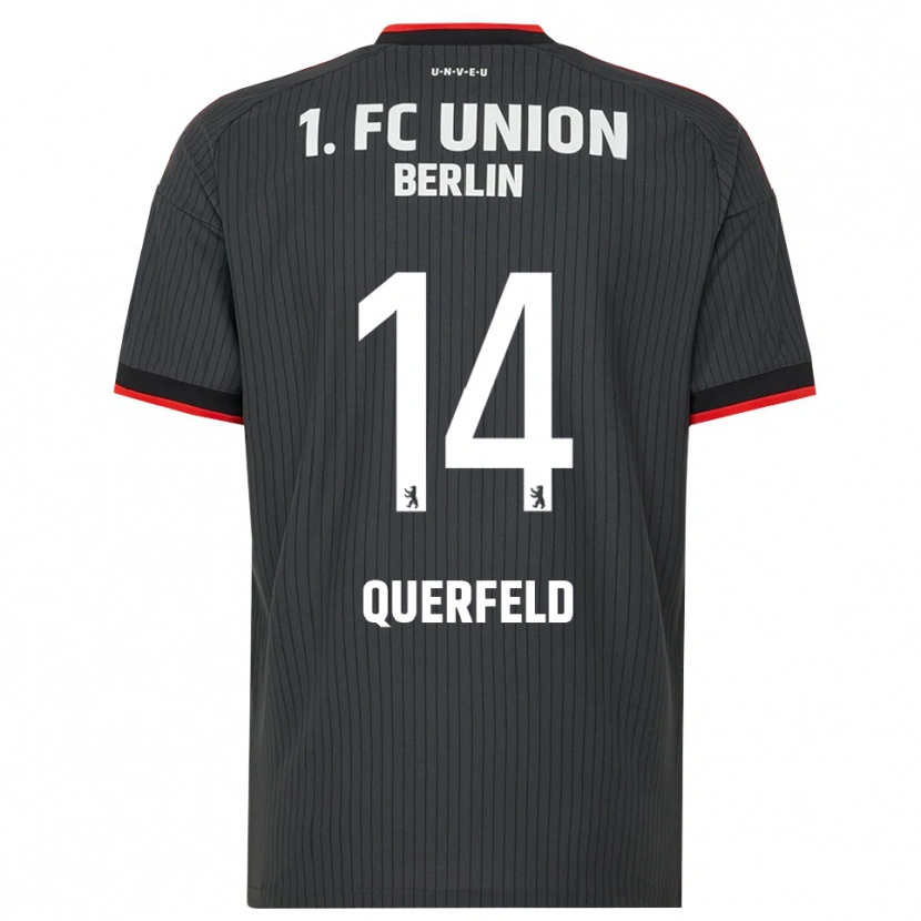 Danxen Mujer Camiseta Leopold Querfeld #14 Negro Blanco Rojo 2ª Equipación 2026/27 La Camisa
