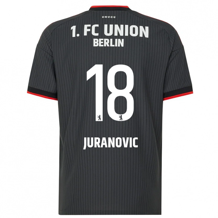 Danxen Mujer Camiseta Josip Juranovic #18 Negro Blanco Rojo 2ª Equipación 2026/27 La Camisa