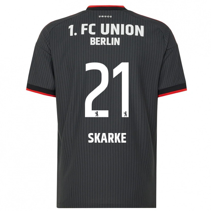 Danxen Mujer Camiseta Tim Skarke #21 Negro Blanco Rojo 2ª Equipación 2026/27 La Camisa