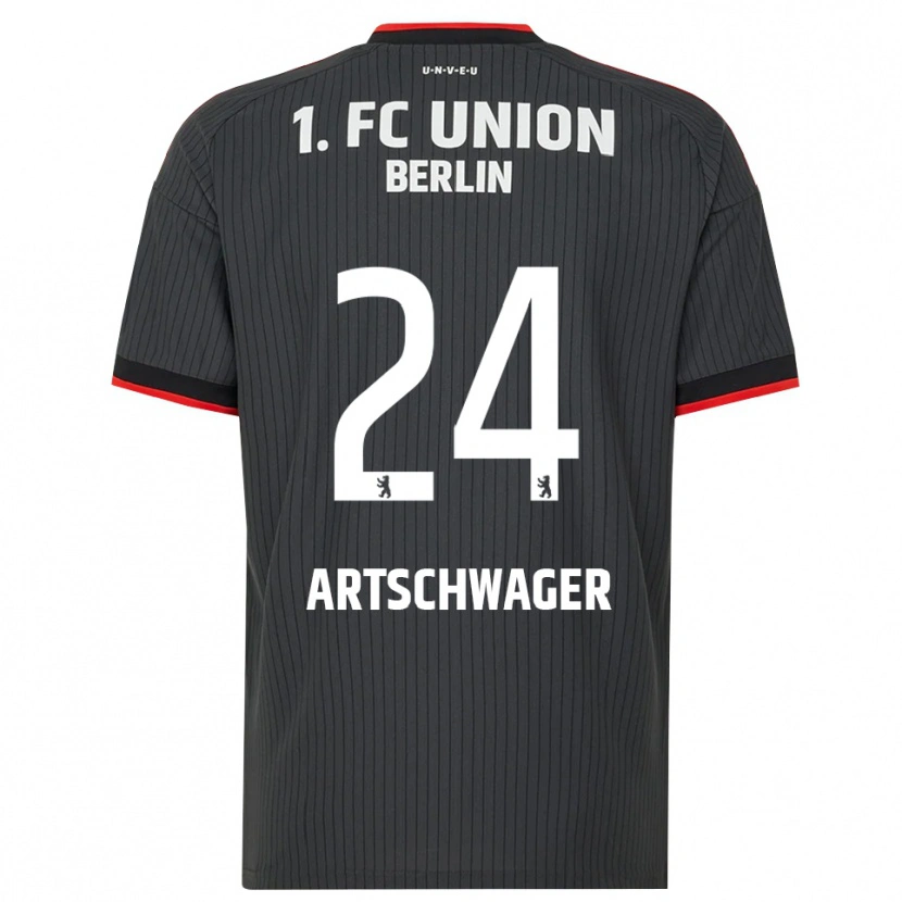 Danxen Mujer Camiseta Finn Artschwager #24 Negro Blanco Rojo 2ª Equipación 2026/27 La Camisa