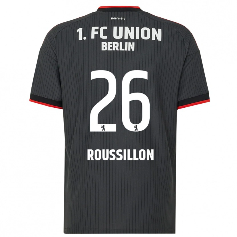 Danxen Mujer Camiseta Jérôme Roussillon #26 Negro Blanco Rojo 2ª Equipación 2026/27 La Camisa