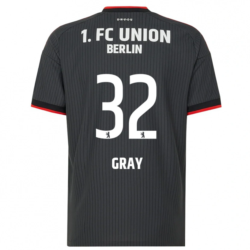 Danxen Mujer Camiseta Mekhi Gray #32 Negro Blanco Rojo 2ª Equipación 2026/27 La Camisa