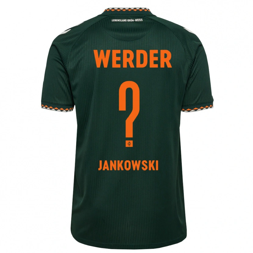 Danxen Mujer Camiseta Fiete Jankowski #0 Verde Oscuro Naranja Blanco 2ª Equipación 2026/27 La Camisa