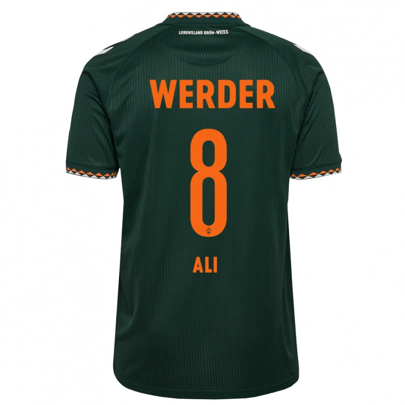 Danxen Mujer Camiseta Rumat Ali #8 Verde Oscuro Naranja Blanco 2ª Equipación 2026/27 La Camisa