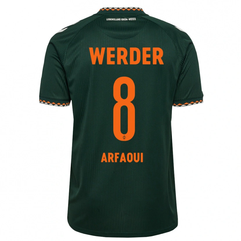 Danxen Mujer Camiseta Amira Arfaoui #8 Verde Oscuro Naranja Blanco 2ª Equipación 2026/27 La Camisa