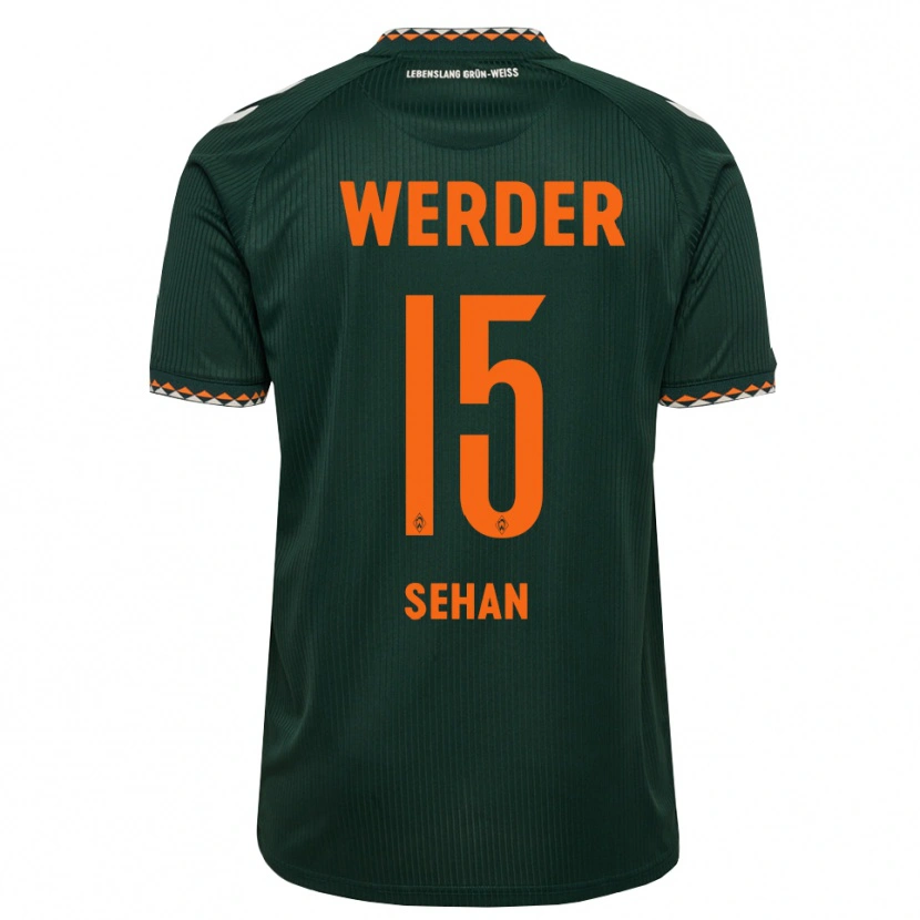 Danxen Mujer Camiseta Jasmin Sehan #15 Verde Oscuro Naranja Blanco 2ª Equipación 2026/27 La Camisa