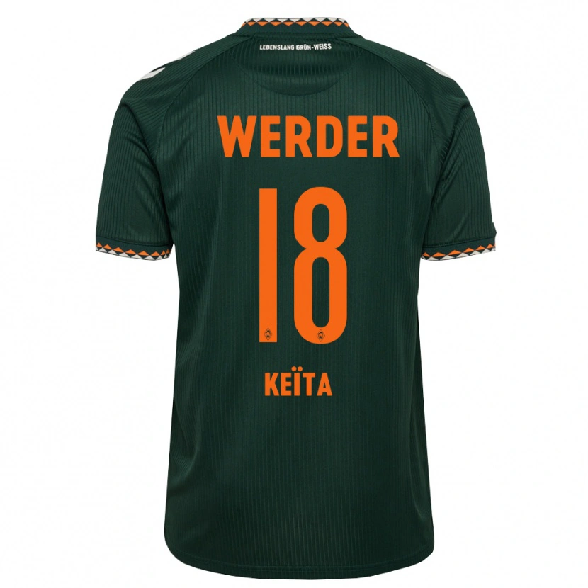 Danxen Mujer Camiseta Naby Keïta #18 Verde Oscuro Naranja Blanco 2ª Equipación 2026/27 La Camisa