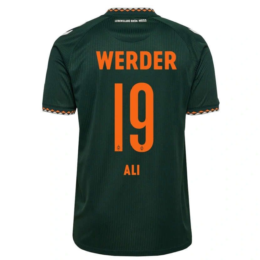 Danxen Mujer Camiseta Rok Ali #19 Verde Oscuro Naranja Blanco 2ª Equipación 2026/27 La Camisa