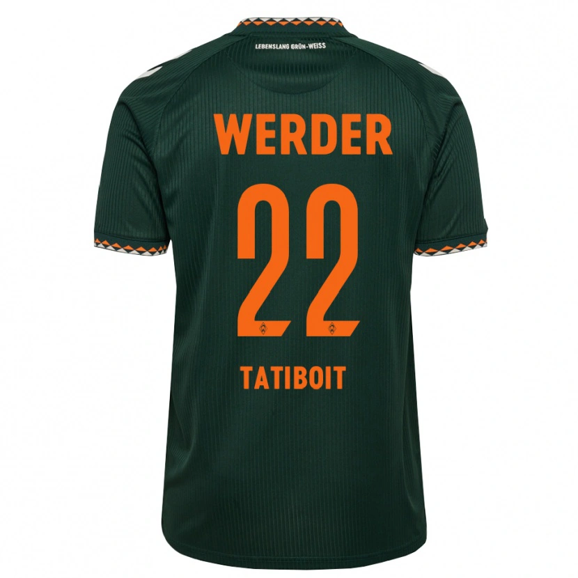 Danxen Mujer Camiseta Kieran Tatiboit #22 Verde Oscuro Naranja Blanco 2ª Equipación 2026/27 La Camisa