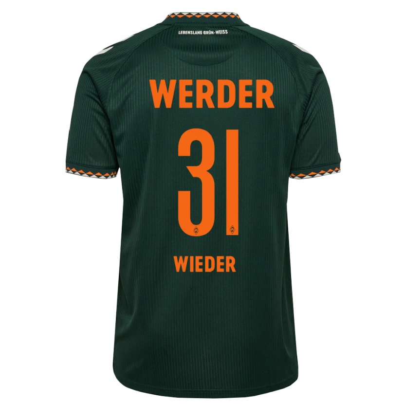 Danxen Mujer Camiseta Verena Wieder #31 Verde Oscuro Naranja Blanco 2ª Equipación 2026/27 La Camisa