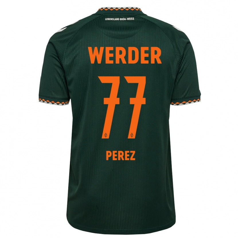 Danxen Mujer Camiseta Catalina Pérez Jaramillo #77 Verde Oscuro Naranja Blanco 2ª Equipación 2026/27 La Camisa