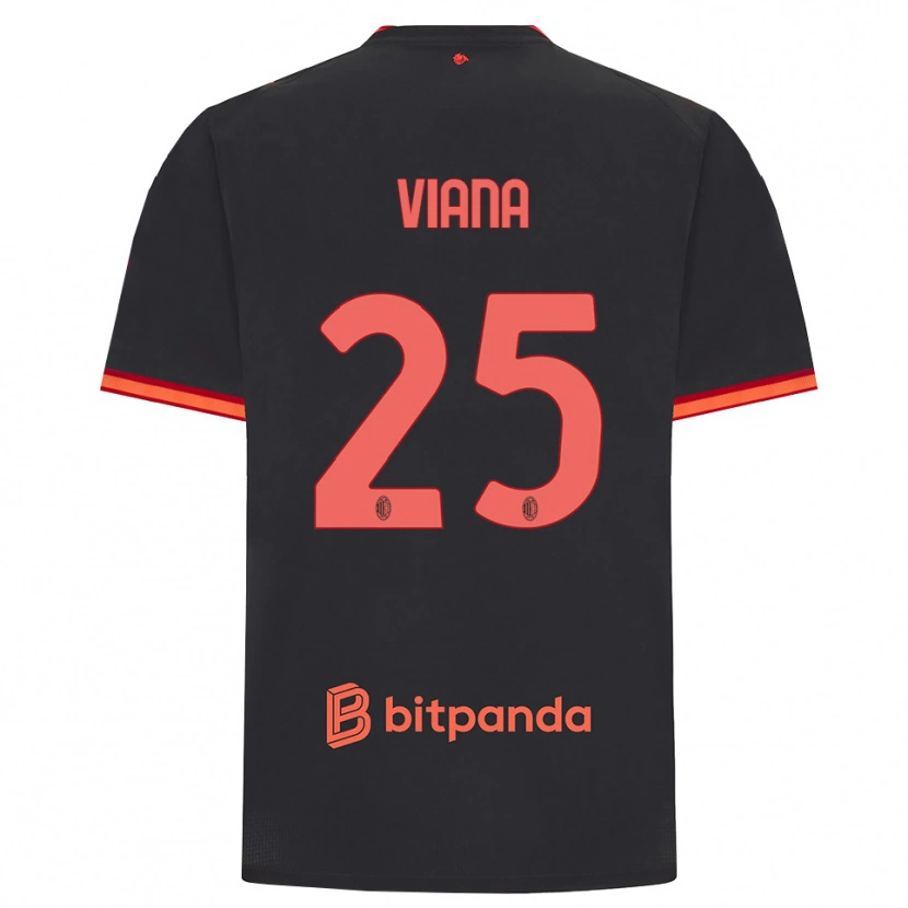 Danxen Mujer Camiseta Viana Seedorf #25 Rojo Negro Equipación Tercera 2026/27 La Camisa