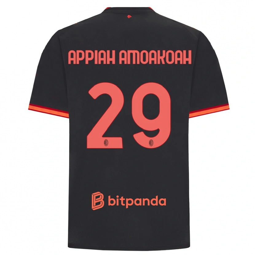 Danxen Mujer Camiseta Karen Appiah Amoakoah #29 Rojo Negro Equipación Tercera 2026/27 La Camisa