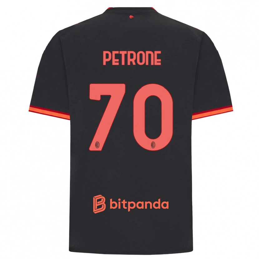 Danxen Mujer Camiseta Daniele Petrone #70 Rojo Negro Equipación Tercera 2026/27 La Camisa
