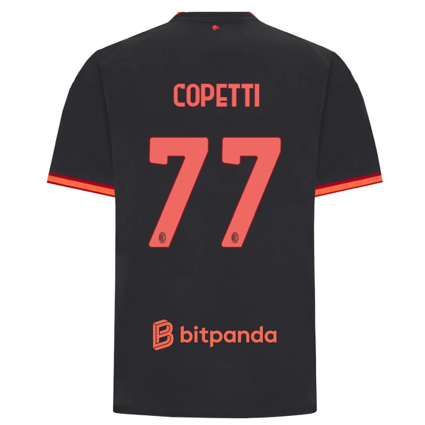 Danxen Mujer Camiseta Matilde Copetti #77 Rojo Negro Equipación Tercera 2026/27 La Camisa