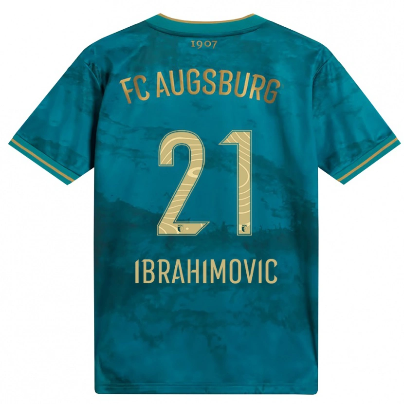 Danxen Mujer Camiseta Arijon Ibrahimovic #21 Verde Marrón 2ª Equipación 2026/27 La Camisa