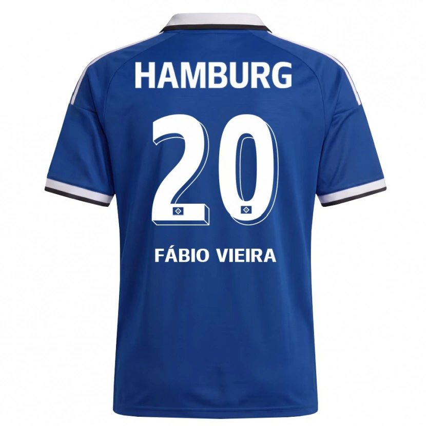 Danxen Niño Camiseta Fábio Vieira #20 Blanco Azul 2ª Equipación 2026/27 La Camisa