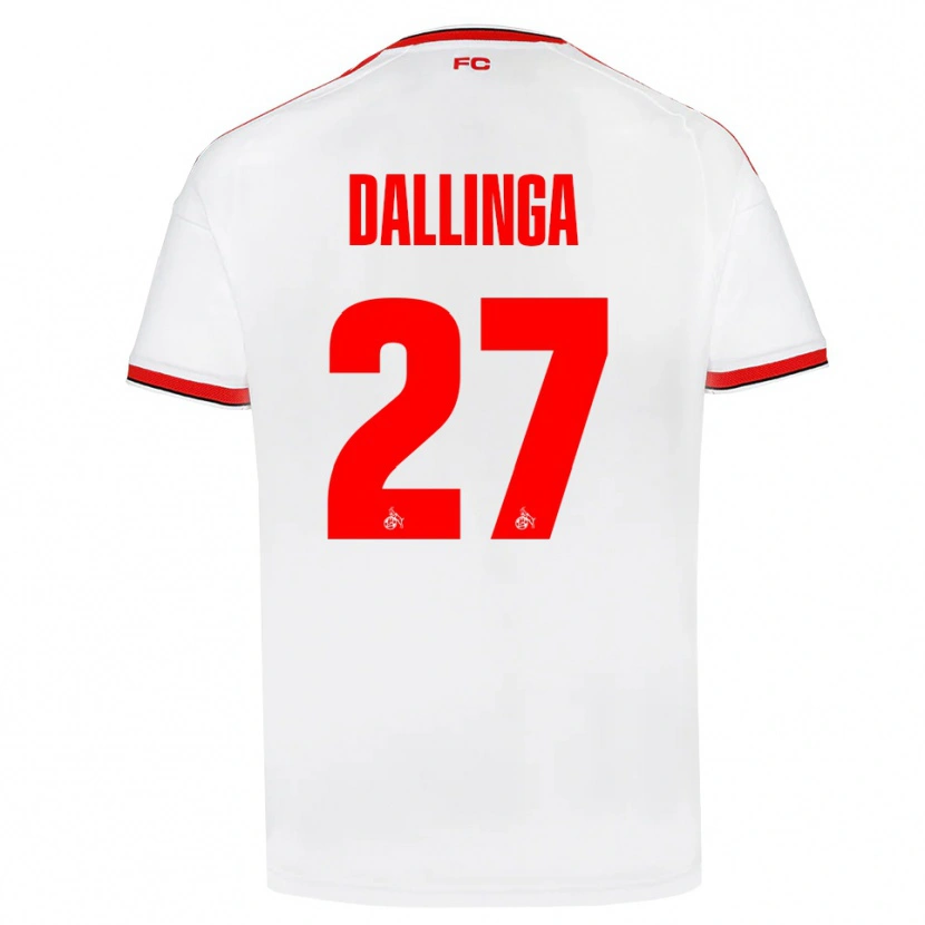 Danxen Niño Camiseta Thijs Dallinga #27 Blanco Rojo Negro 1ª Equipación 2026/27 La Camisa