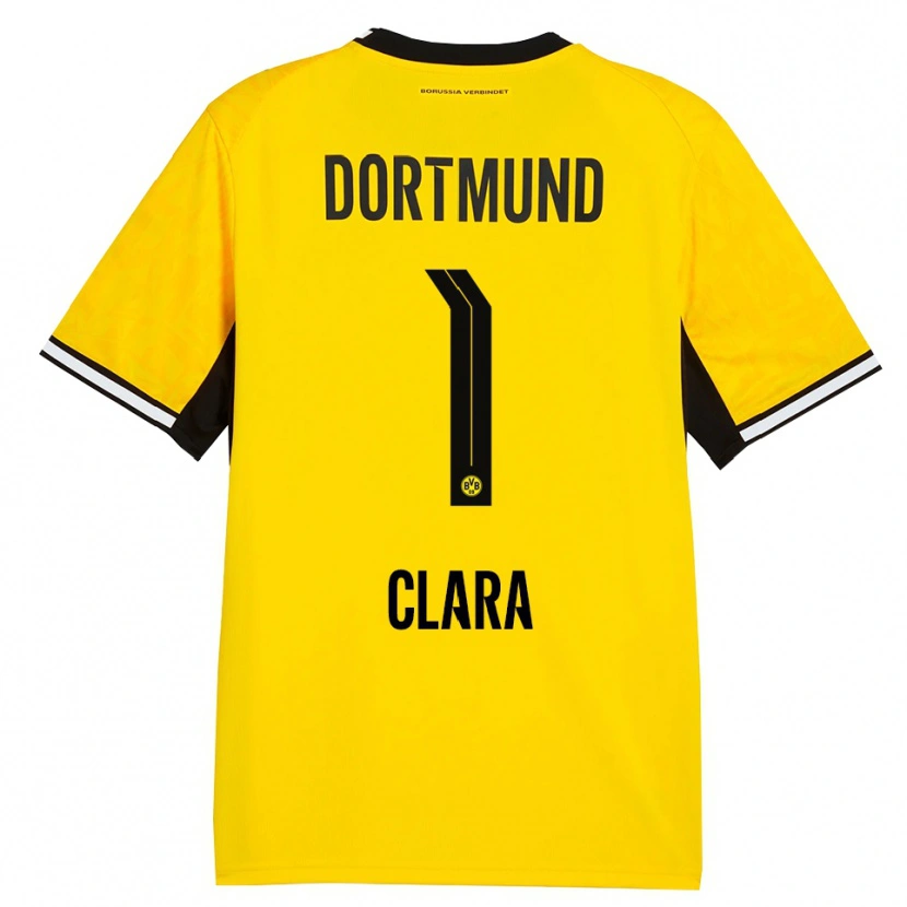 Danxen Niño Camiseta Woltering Clara #1 Amarillo Negro Blanco 1ª Equipación 2026/27 La Camisa