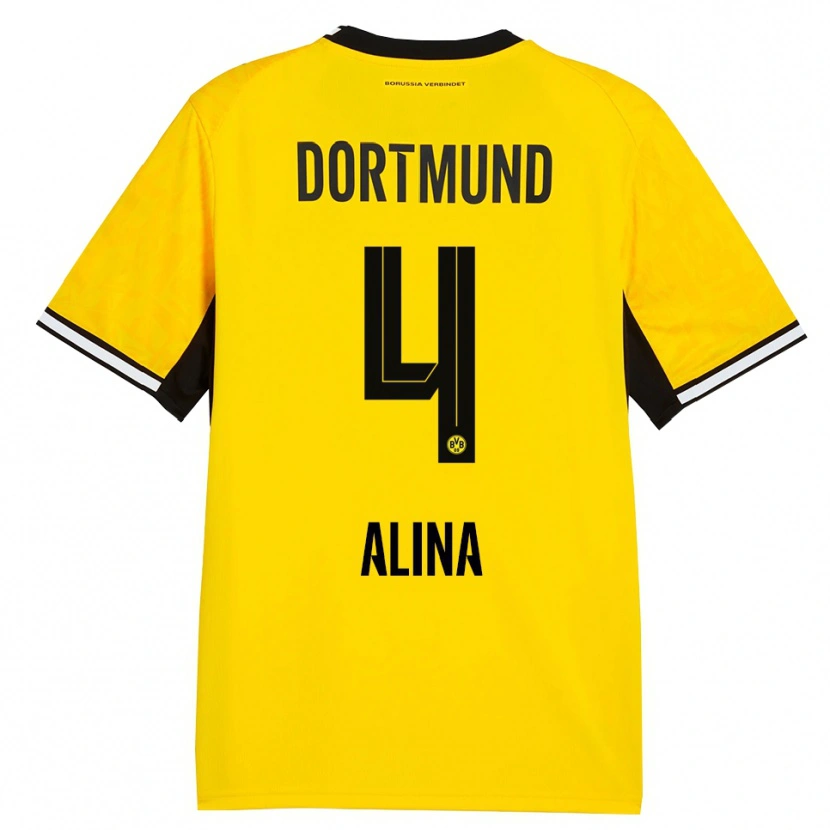 Danxen Niño Camiseta Grijseels Alina #4 Amarillo Negro Blanco 1ª Equipación 2026/27 La Camisa